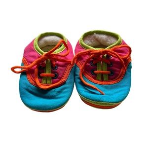 Baby Gap Vintage Baby Colorful Block Shoes